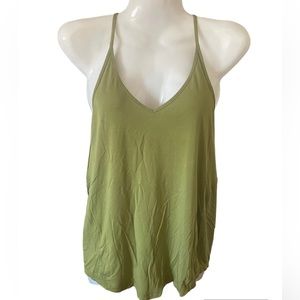 lululemon Modal-Silk Tank Top Bronze Green Size 6
